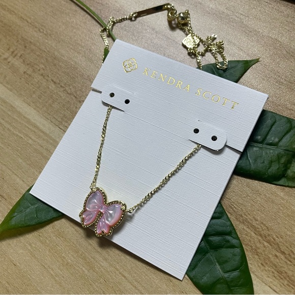 Kendra Scott Jewelry - Kendra Scott Gold Necklace with Pink Butterfly Pendant